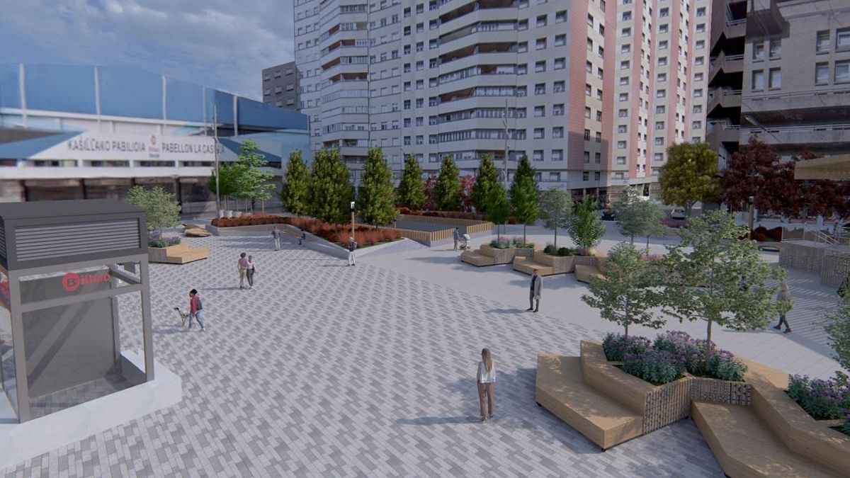 Recreación de la nueva plaza realizada por el Ayuntamiento en el momento de la licitación.
