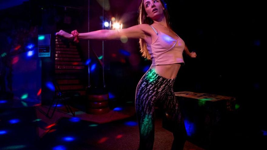 Un momento de la obra teatral  'Iphigenia en Vallecas'.