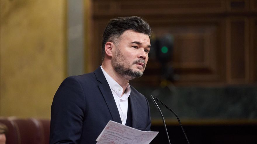 El portavoz de ERC en el Congreso, Gabriel Rufián.