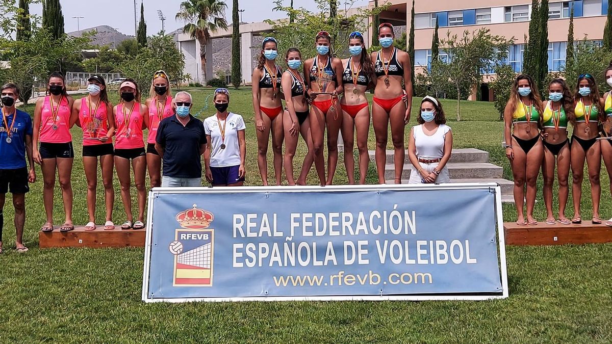 Podio del campeonato celebrado en Lorca.