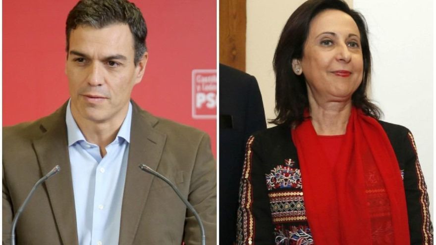 ICAL. Pedro Sánchez (i) y Margarita Robles (d).