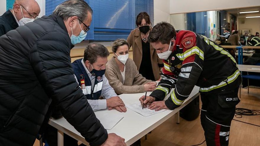 Puesto de mando avanzado instalado en Seseña tras el incendio