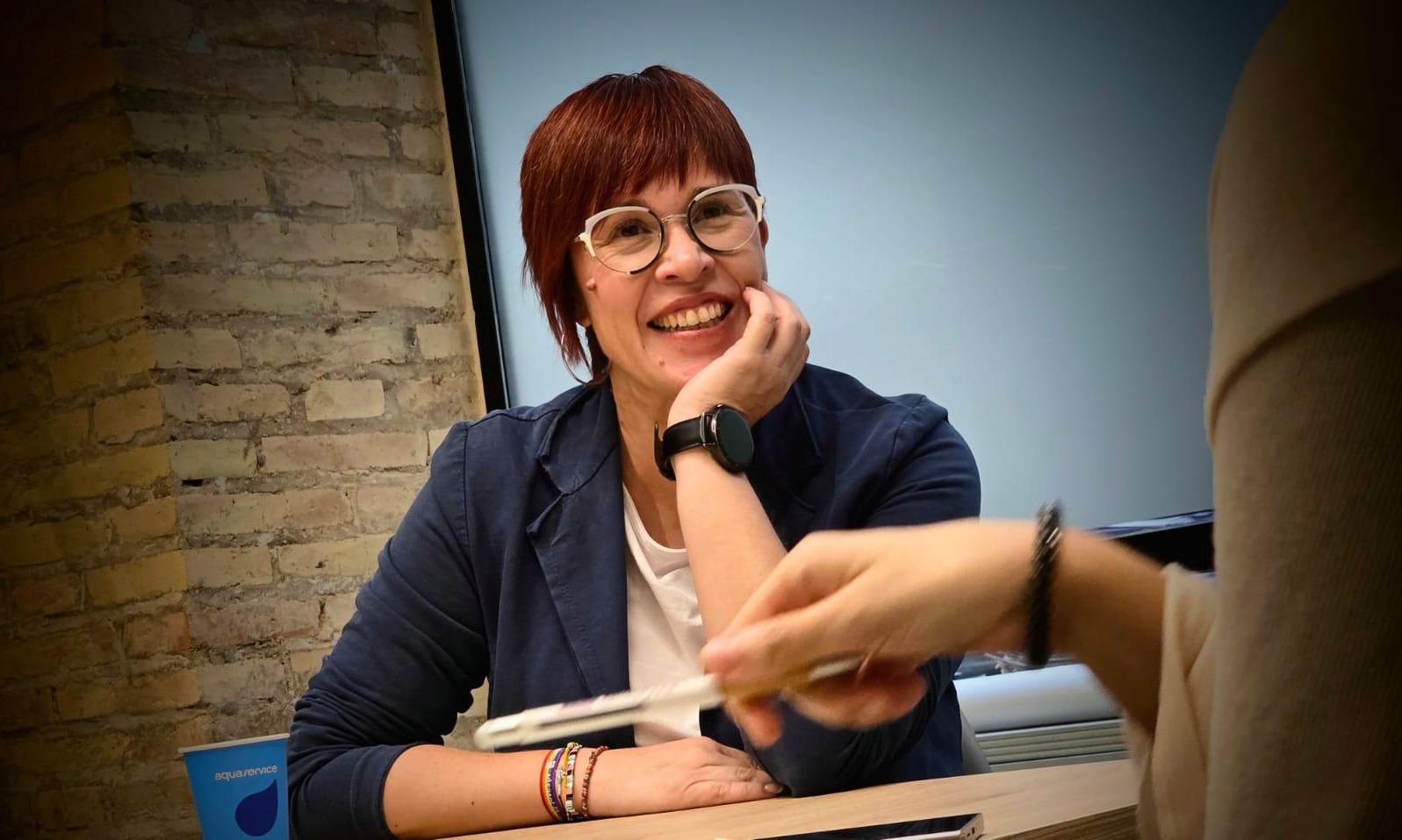 Àgueda Micó, diputada de Compromís, durante la entrevista.
