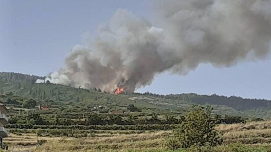 El incendio en Los Realejos, de nivel 2, llega a La Guancha y afecta a más de 100 hectáreas