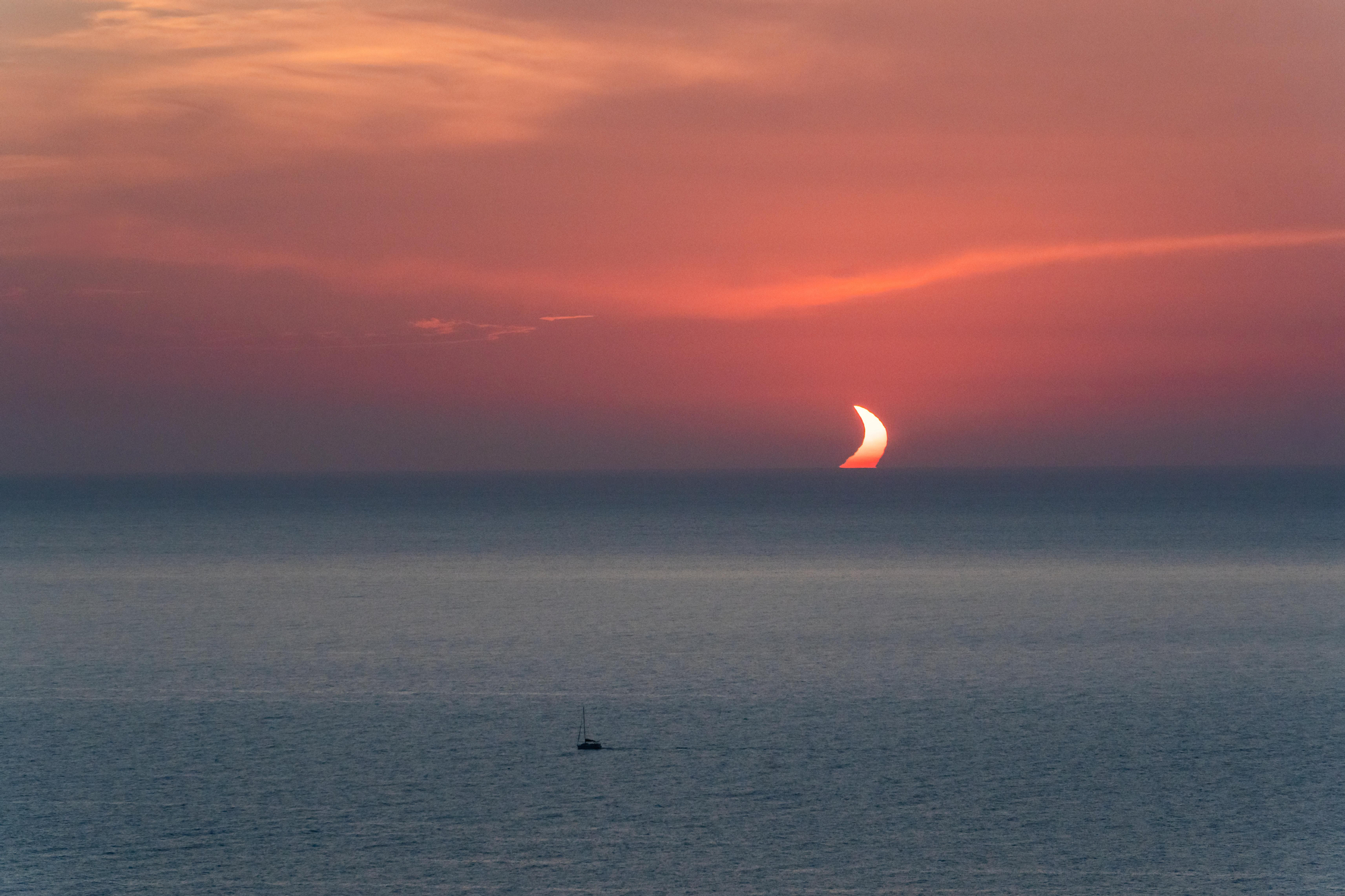 Eclipse solar del 12 de agosto. Autora:Teresa Elvira Berkel