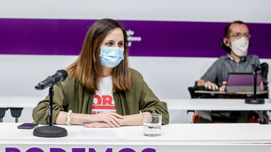 Archivo - La secretaria general de Podemos, Ione Belarra, en el Consejo Ciudadanos Estatal (CCE) del partido, en la sede de Podemos, a 17 de diciembre de 2021, en Madrid (España).