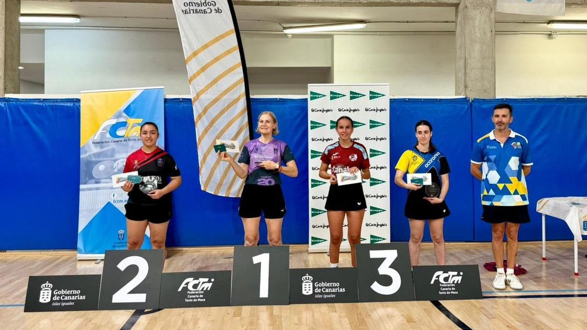 Daniel Gómez y María Vintila, campeones de Canarias de tenis de mesa