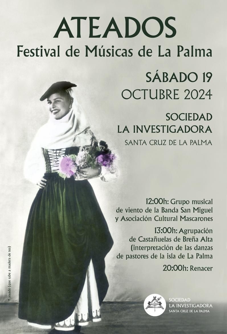 La Sociedad La Investigadora pone en valor el patrimonio sonoro de La Palma con el Festival Ateados.