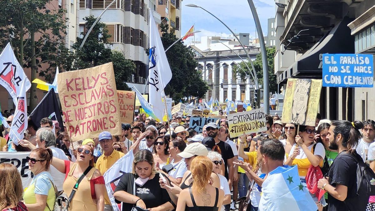 Manifestación del 20A en Santa Cruz de Tenerife.