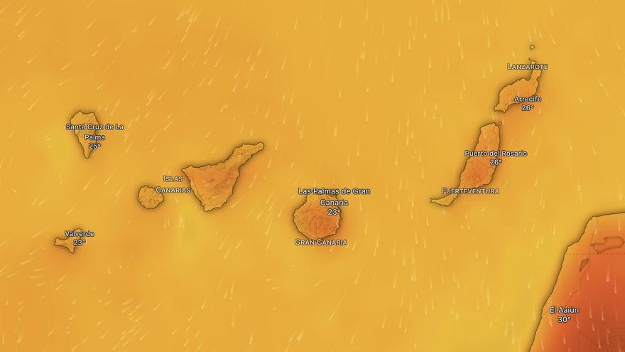 Dos islas de Canarias se mantienen este miércoles en aviso de Aemet