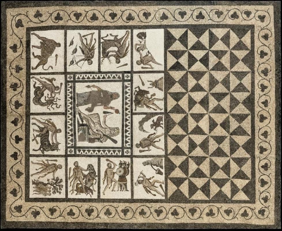 Mosaic d'Hèrcules complet.