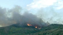 L'incendi forestal de Gàtova afecta a la Serra Calderona