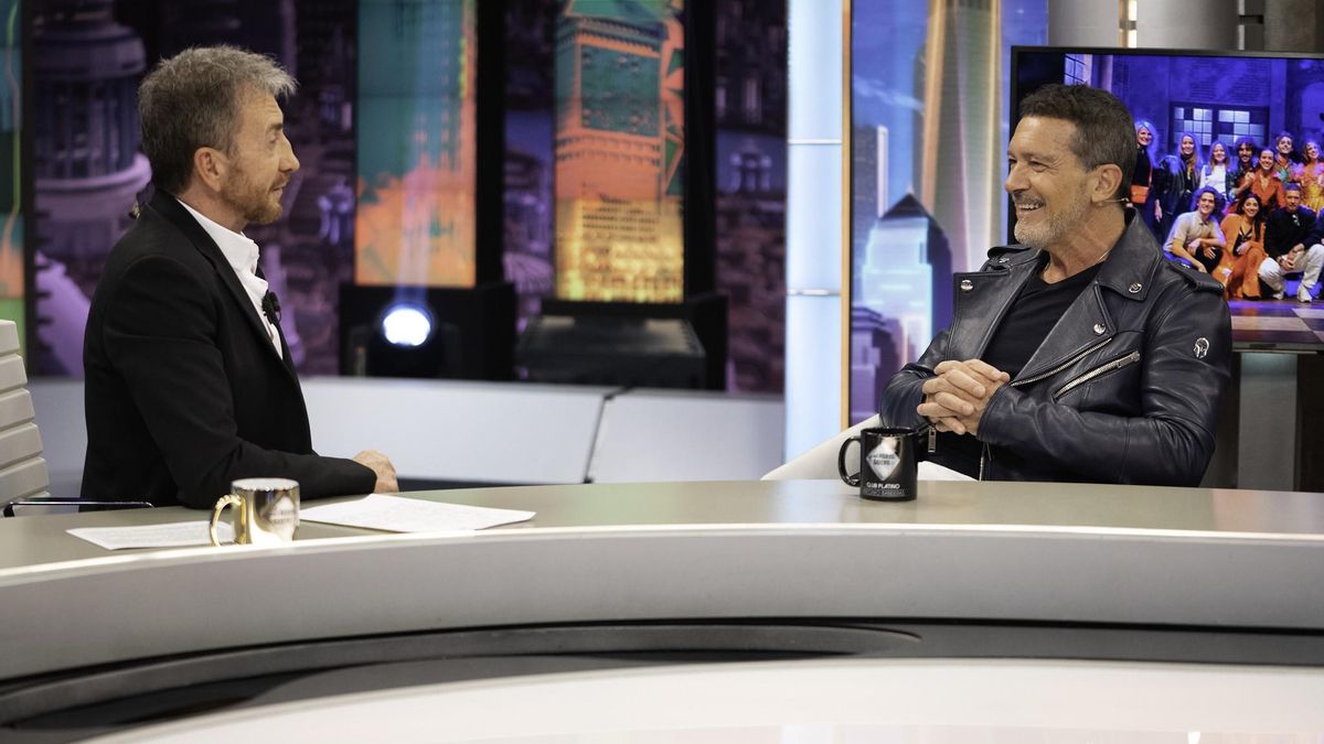Pablo Motos y Antonio Banderas en 'El Hormiguero'