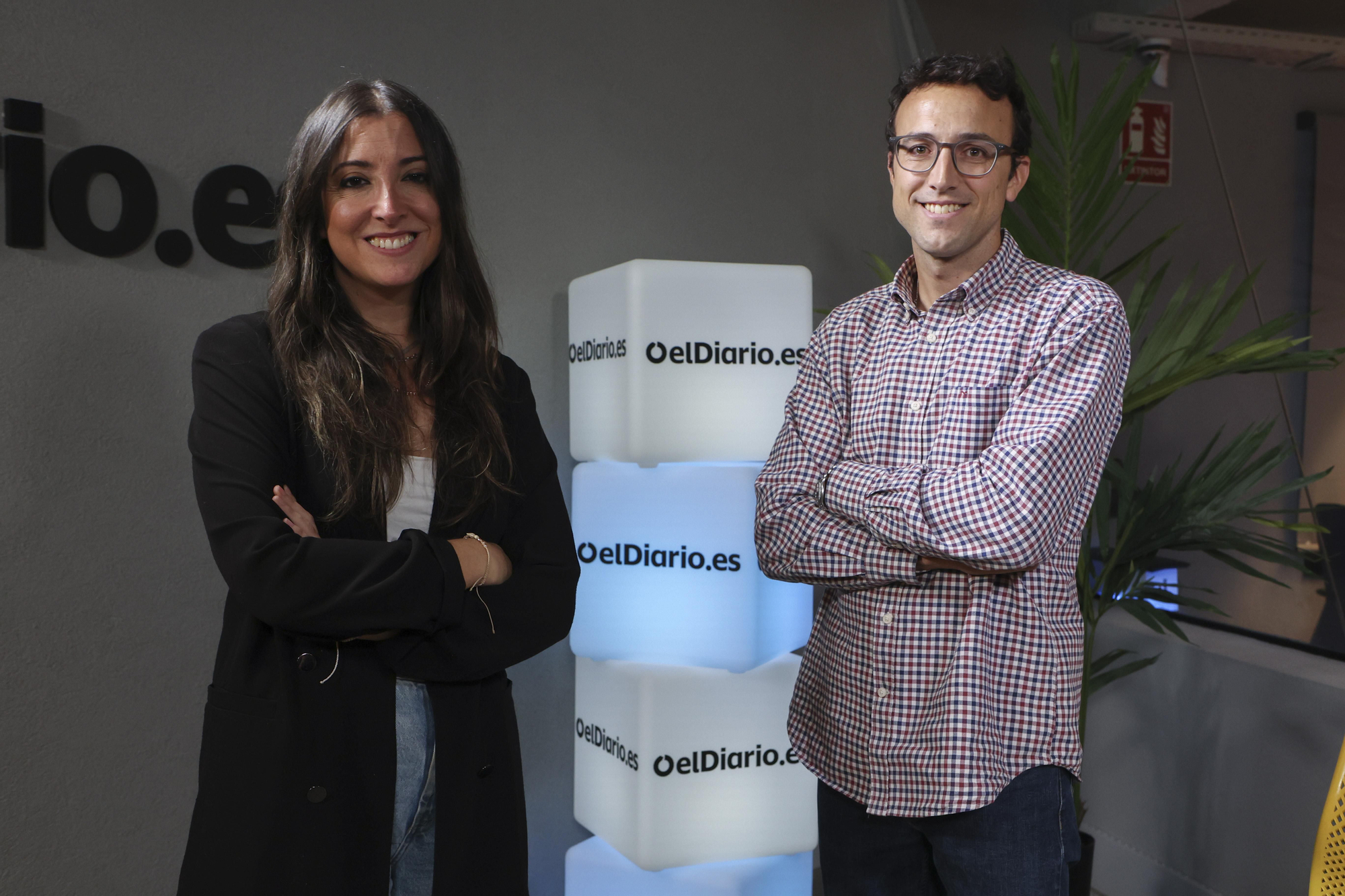 En la redacción con Gabriela Sánchez, en imágenes