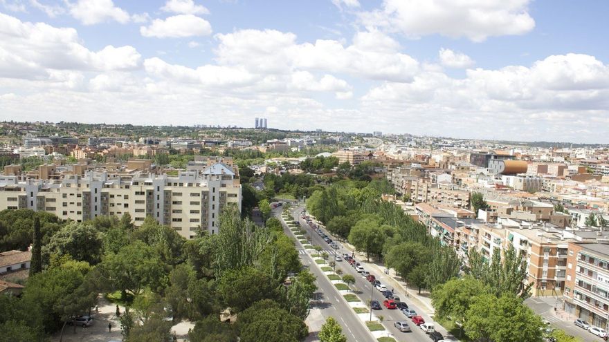 Imagen panorámica del barrio de Moscatelares de San Sebastián de los Reyes.