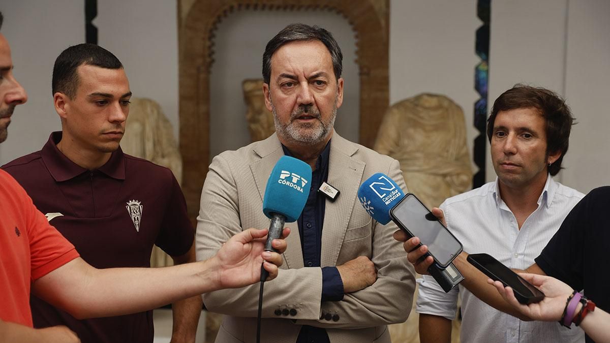 Presentación de Damián Cáceres y Jacobo Martí como nuevos jugadores del Córdoba CF en el Museo Arqueológico