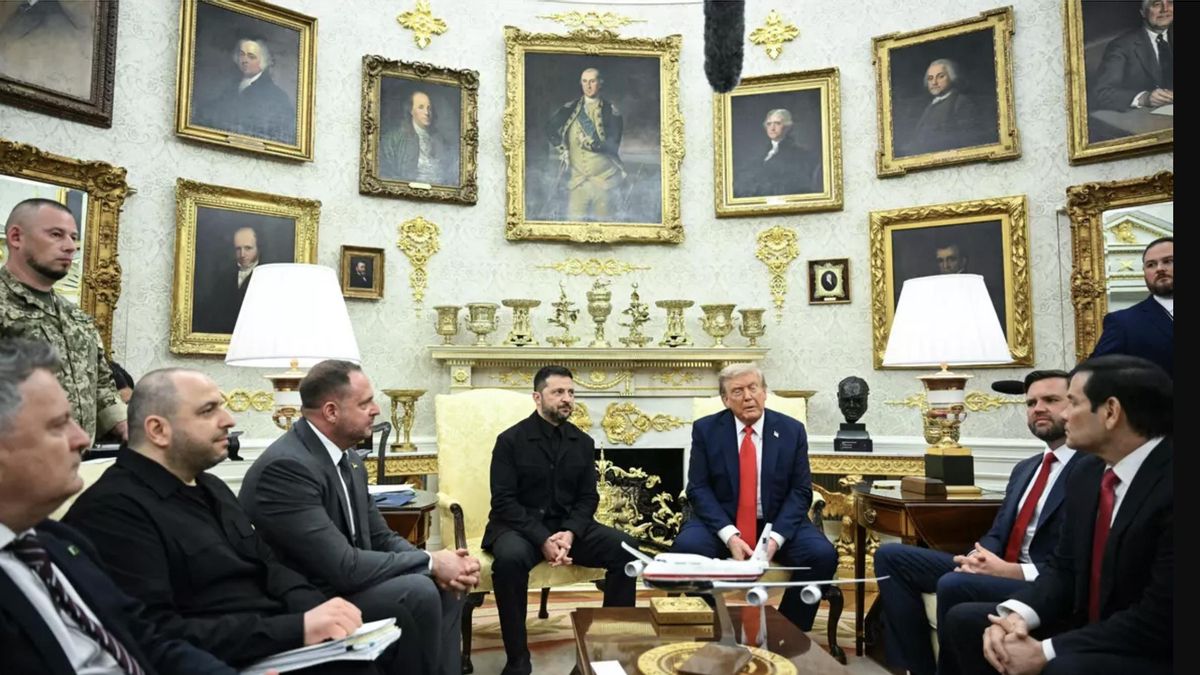 Zelenski y Trump se reúnen en la Casa Blanca, en Washington DC, este 18 de agosto de 2025.