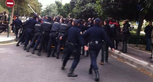 policía protestas RTVV