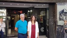 El alcalde de València en funciones, Joan Ribó, y la portavoz del PSPV en València, Sandra Gómez