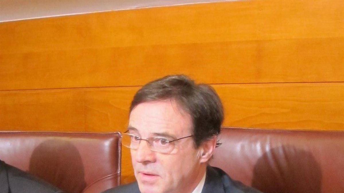 Diego Higuera durante su comparencia en la comisión de investigación en el Parlamento.