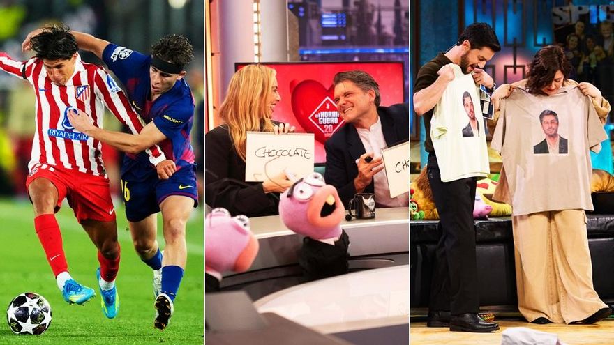 El Barça-Atleti de Champions no puede contra 'El Hormiguero' (13.7%), que lidera sobre una 'Revuelta' (8.4%) en mínimo