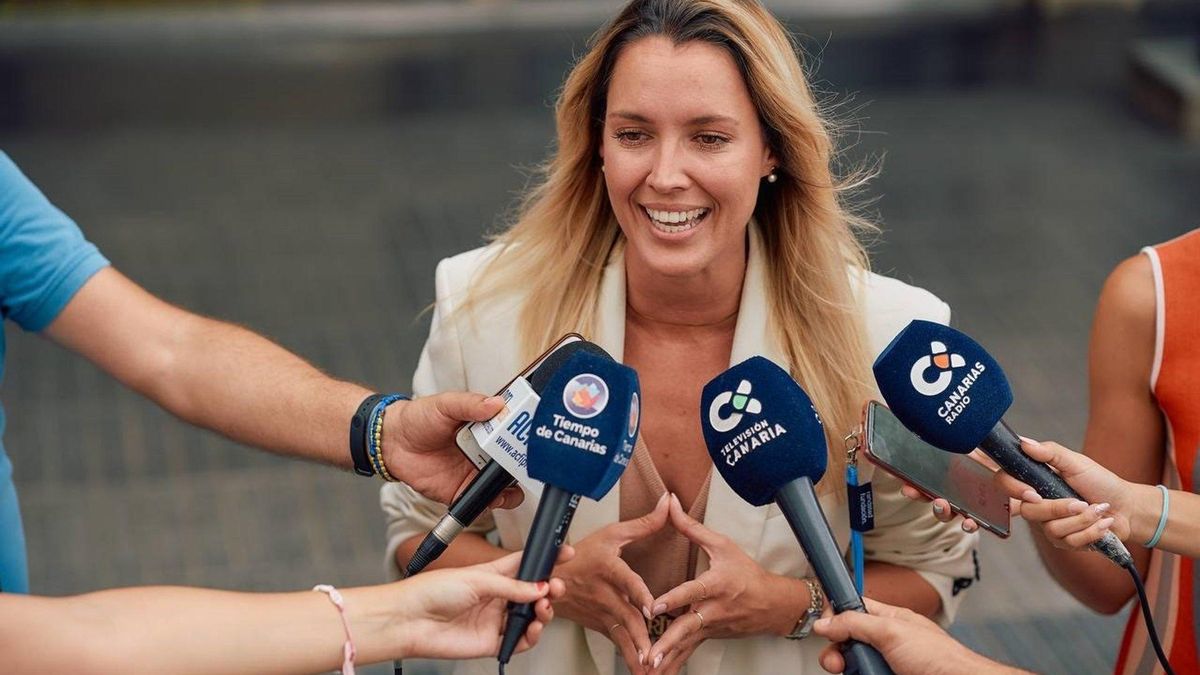 La coordinadora general de CC Gran Canaria, María Fernández.
