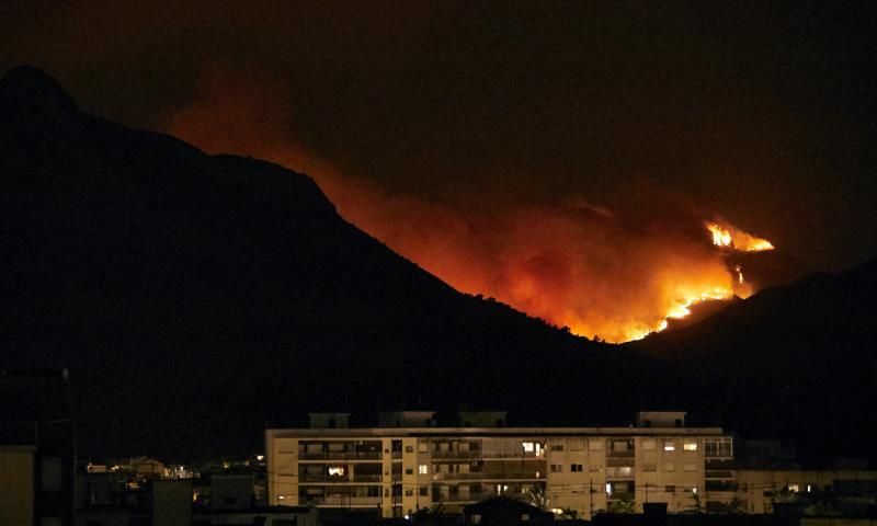 Gandía pedirá la declaración de zona de emergencia por el incendio de Llutxent