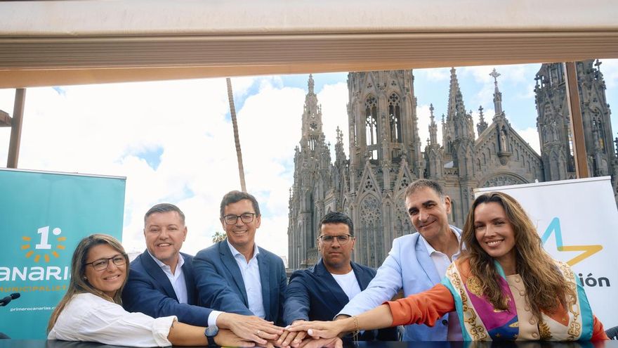 CC y el partido de Teodoro Sosa sellan en Arucas una alianza que replicarán en las generales y que ya avanzan en otros municipios