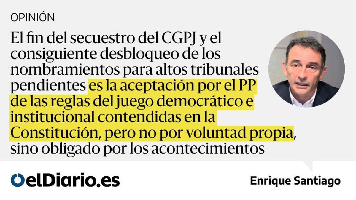La renovación del CGPJ y el secuestro de la Justicia
