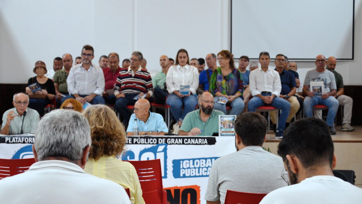La plataforma pide que Global sea pública, al igual que Titsa en Tenerife