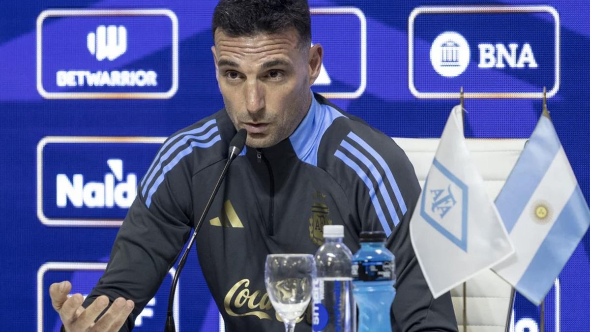 Lionel Scaloni dio una conferencia de prensa en la previa del encuentro con Venezuela