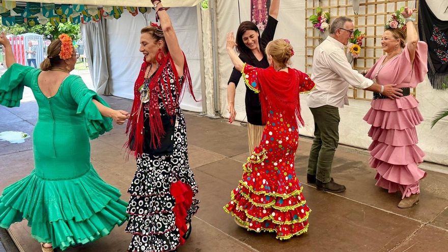 La alcaldesa, Gema Igual, en la inauguración de las casetas regionales y taurinas de la Plaza de México