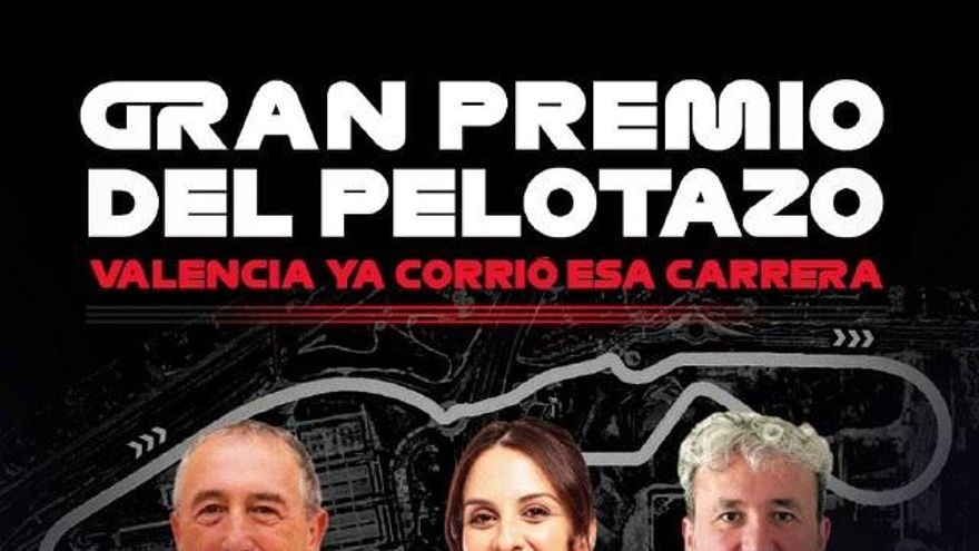 Maestre y Baldoví compartirán visión este jueves sobre el circuito de F1, "el Gran Premio del pelotazo"