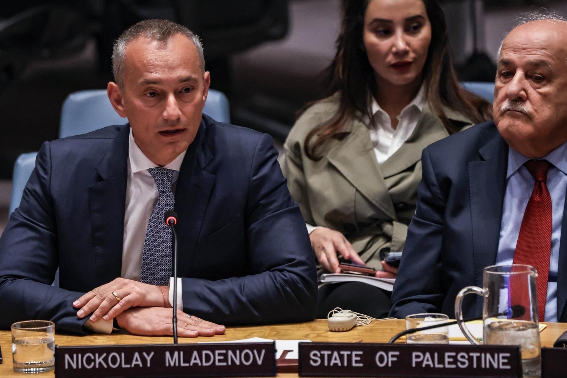 El alto representante para la Junta de Paz, Nickolai Mladenov, en Naciones Unidas, el 23 de marzo de 2026.