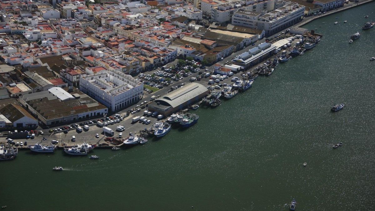 Vista del puerto de Isla Cristina.