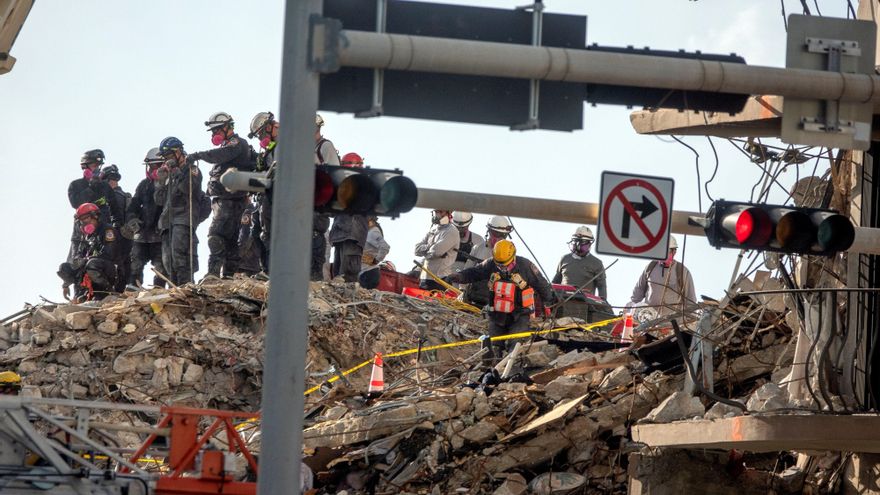 Nuevas cifras del colapso del edificio en Miami: 11 muertos y 150 desaparecidos