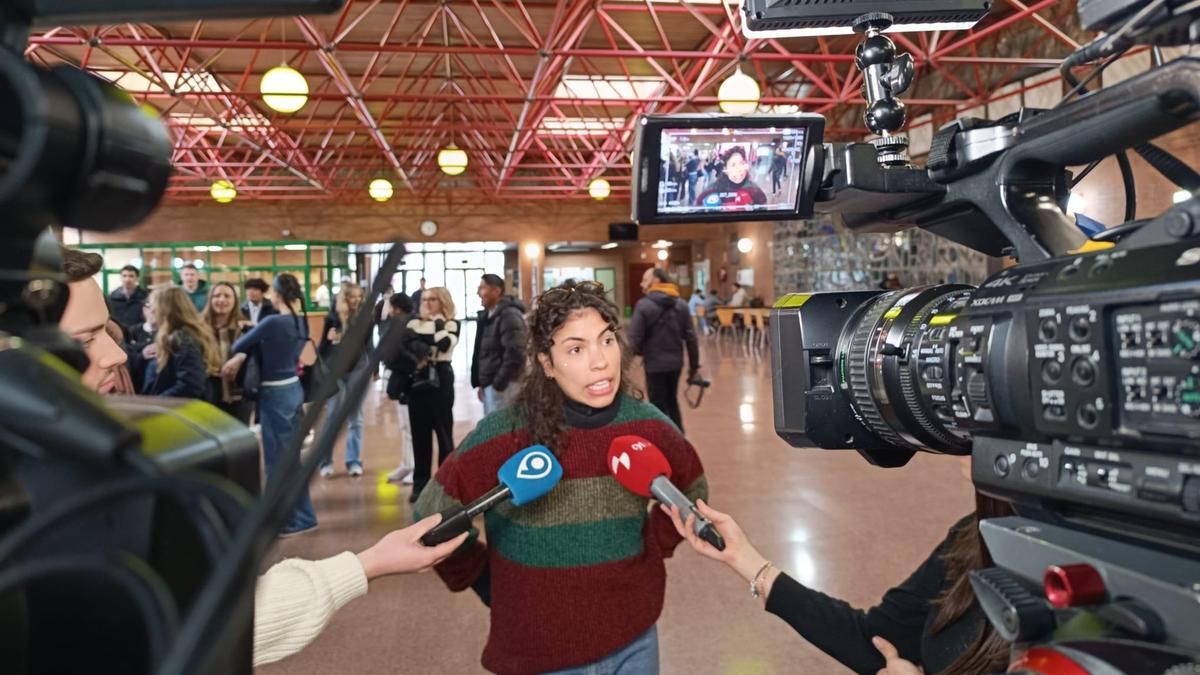 Estudiantes de Erasmus en la Universidad de León.