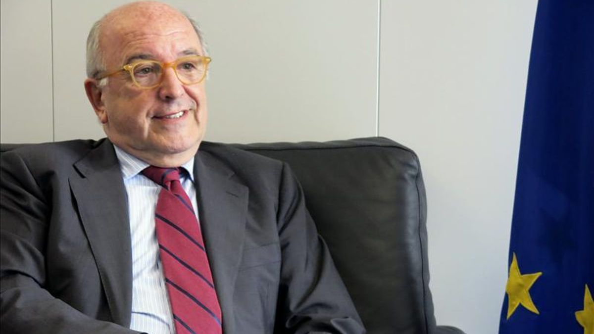 El todavía comisario europeo de Competencia, Joaquín Almunia. EFE