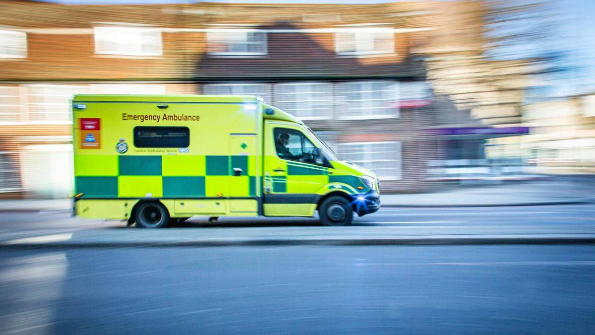 Ambulancia del Servicio Nacional de Salud de Reino Unido.