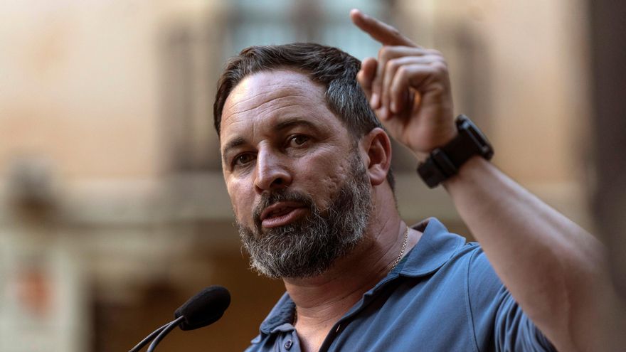 El presidente de Vox, Santiago Abascal. EFE/Rafa Alcaide/Archivo