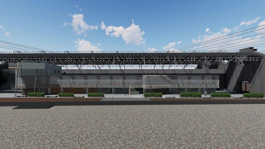 Recreación de cómo quedará el interior de la nave oeste.