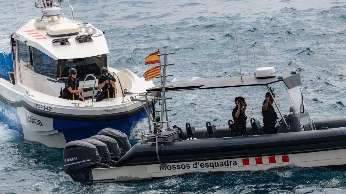 Exhibición de la Policía Marítima de los Mossos d'Esquadra en julio pasado