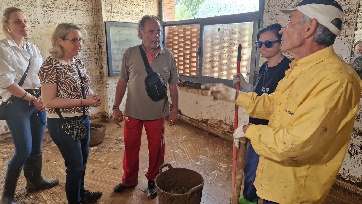 Los vecinos en el centro de salud este fin de semana