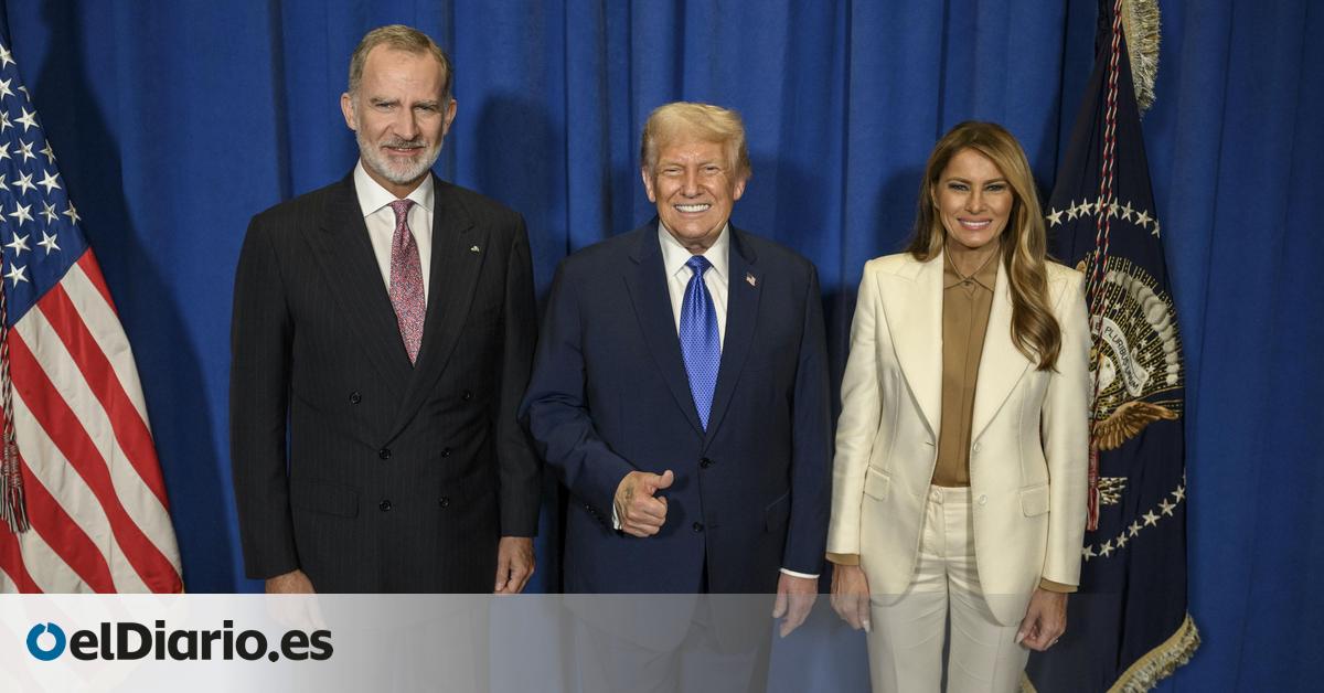 La Casa Blanca distribuye la imagen del saludo del rey Felipe VI y Trump en Nueva York cuatro días después