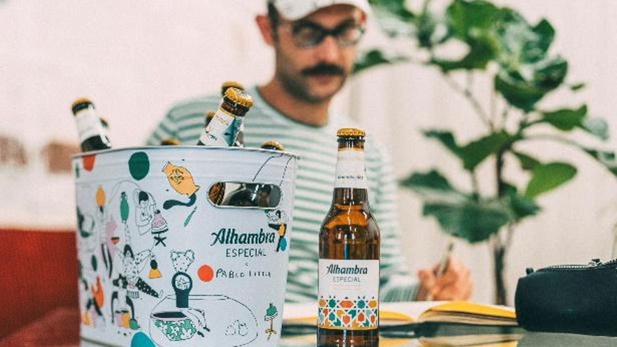 El artista cordobés Pablo Little reimagina las icónicas cubiteras de Alhambra Especial