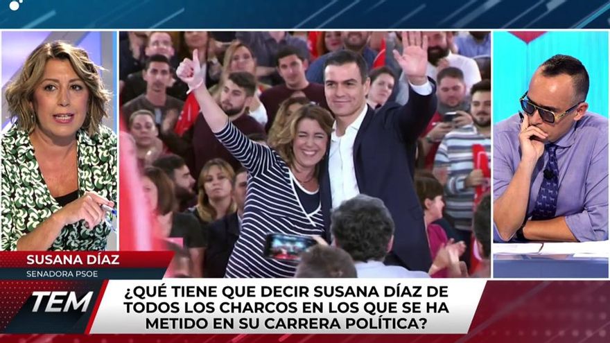 Susana Díaz se estrenó en 'Todo es mentira', "sin rencor" a Pedro Sánchez: "Le seguiré ayudando en lo que haga falta"