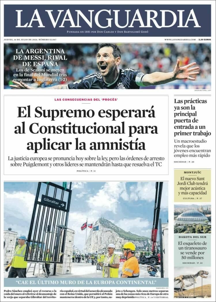Hermosa mañana, ¿verdad? La Selección Argentina lo hizo otra vez: las tapas de los diarios se rinden ante la Scaloneta finalista