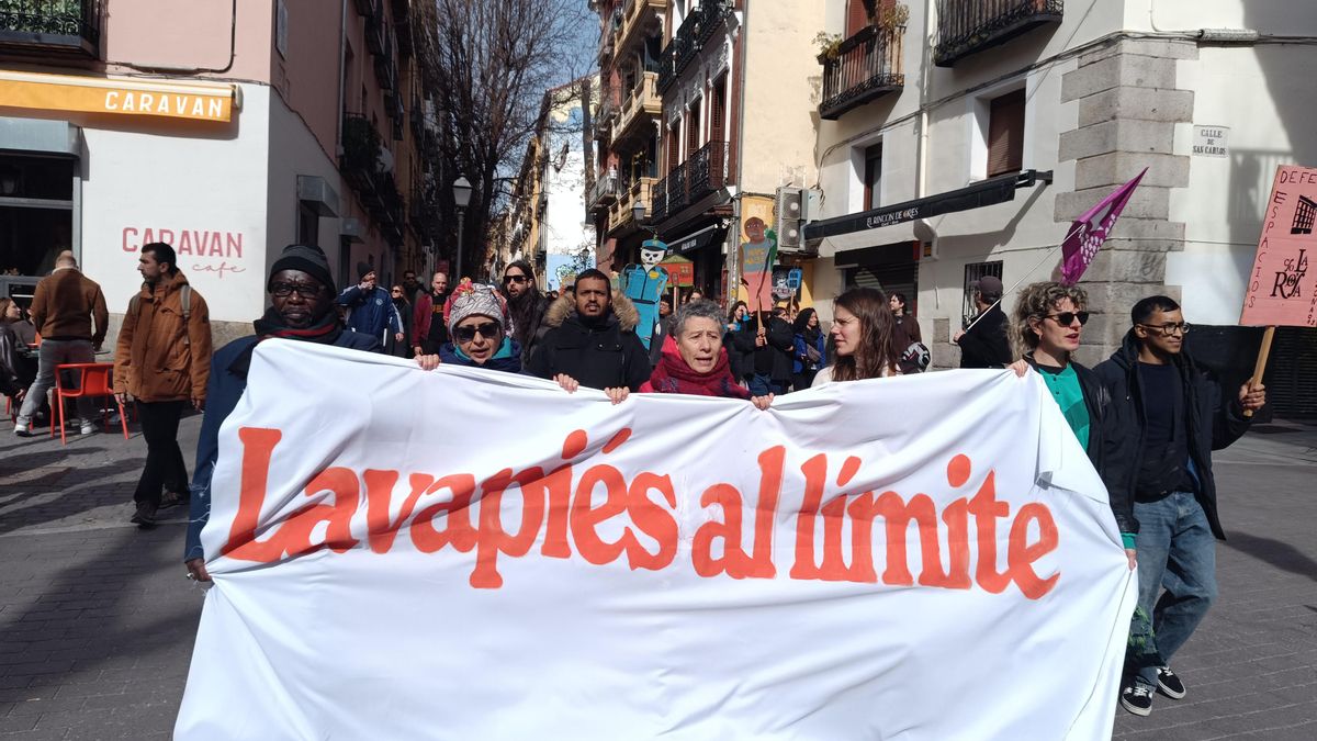 Manifestación 'Lavapiés al límite'