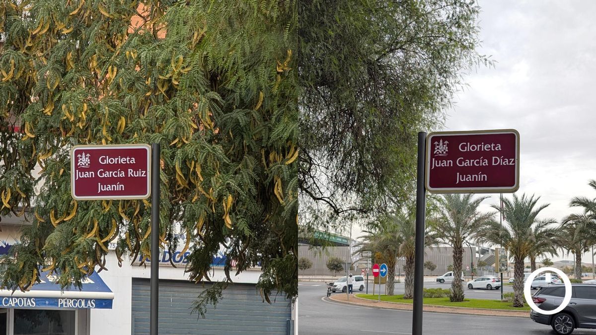 La glorieta de Juanín amanece con un error en el apellido el día de su inauguración