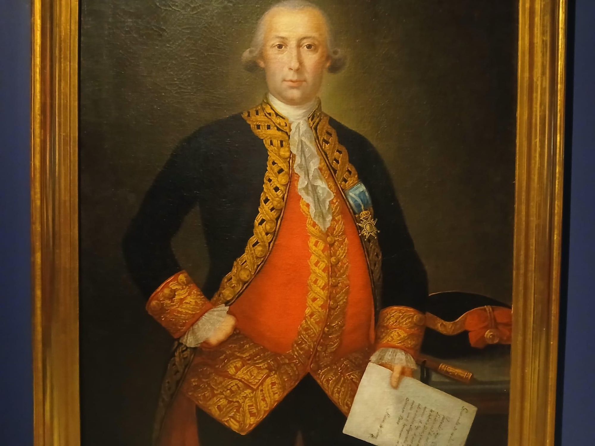 Retrato de Bernardo de Gálvez. Mariano Salvador Maella. 1783. Museo del Ejército